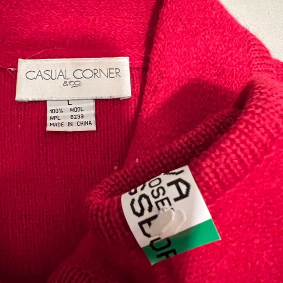 Vintage Ladies Casual Corner Double Breasted Red Jacket - Picture 6 of 8